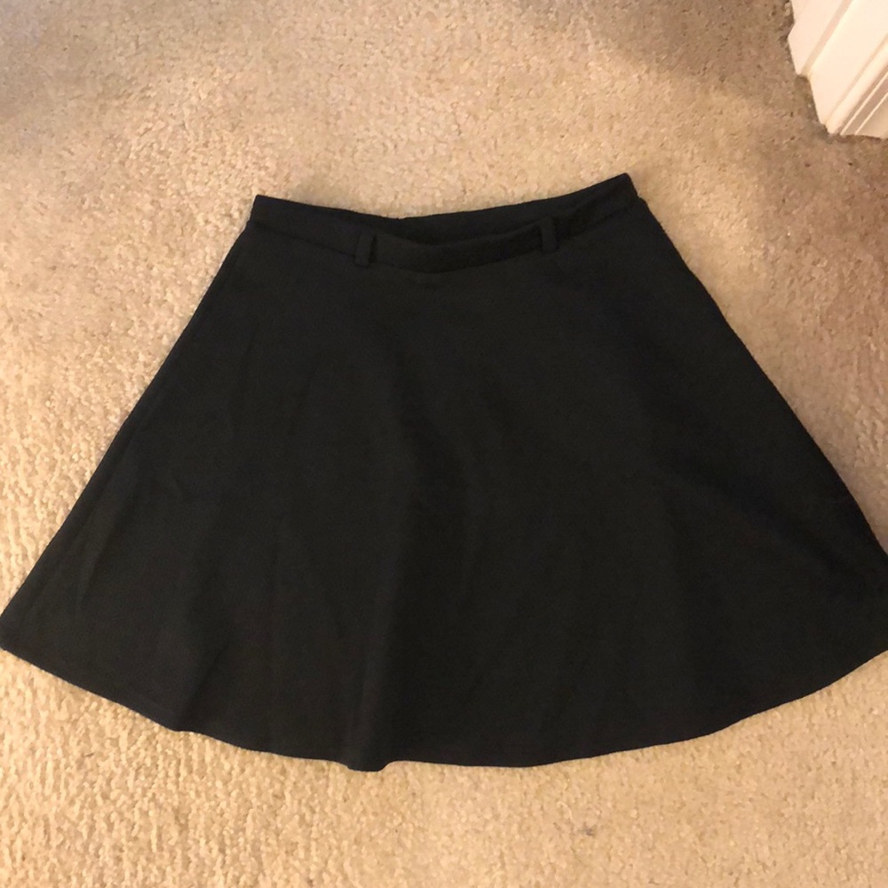 Black high waisted skirt